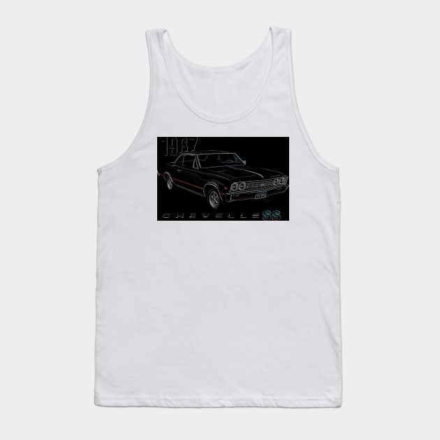 1967 Chevy Chevelle Tank Top by JimDeFazioPhotography